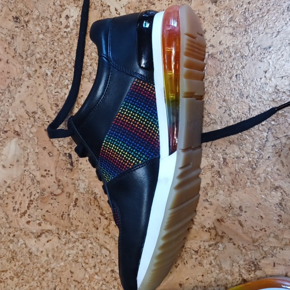 Michael Kors Allie Trainer Rainbow Extreme NWOT - Picture 5 of 7